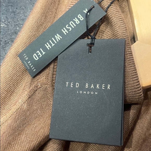 Ted Baker Beckton Roll Neck Long Sleeve Core  Sweater in Tan XL or 7 - Picture 14 of 14